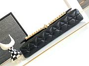 Bagsaaa Chanel Lambskin, Imitation Pearls & Gold-Tone Metal Black - 15 × 30 × 4 cm - 6