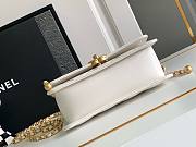 	 Bagsaaa Chanel WOC In White Lambskin Bag - 19cm - 6