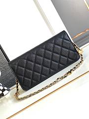 Bagsaaa Chanel WOC Flap Caviar Black Bag With Star Chain - 5