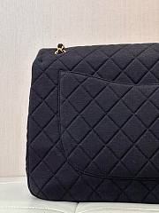 Bagsaaa Chanel Jersey Quilted XL Jumbo Flap Black - 2