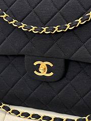 Bagsaaa Chanel Jersey Quilted XL Jumbo Flap Black - 3