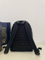 	 Bagsaaa Dior Rider Oblique Blue Canvas Backpack - 39x15x42cm - 6