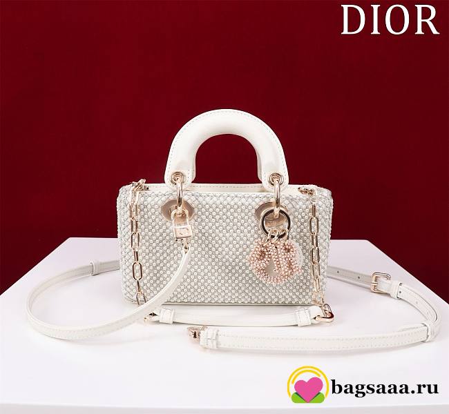 Bagsaaa Dior Lady D Joy Micro Pearl Bag - 16.5x6x10cm - 1