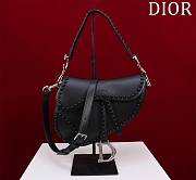 Bagsaaa Dior Saddle Studded In Black - 25.5x20x6.5cm - 1