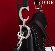 Bagsaaa Dior Saddle Studded In Black - 25.5x20x6.5cm - 4