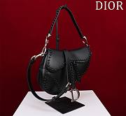 Bagsaaa Dior Saddle Studded In Black - 25.5x20x6.5cm - 2