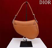 	 Bagsaaa Dior Saddle Studded In Brown - 25.5x20x6.5cm - 4