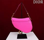 Bagsaaa Dior Saddle Medium Pink With Strap - 25.5x20x6.5cm - 5