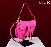 Bagsaaa Dior Saddle Medium Pink With Strap - 25.5x20x6.5cm - 4