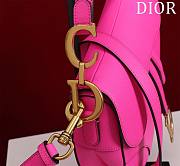 Bagsaaa Dior Saddle Medium Pink With Strap - 25.5x20x6.5cm - 3