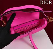 Bagsaaa Dior Saddle Medium Pink With Strap - 25.5x20x6.5cm - 2