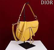 Bagsaaa Dior Saddle Medium Yellow With Strap - 25.5x20x6.5cm  - 6