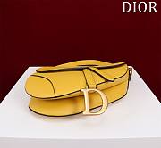 Bagsaaa Dior Saddle Medium Yellow With Strap - 25.5x20x6.5cm  - 5