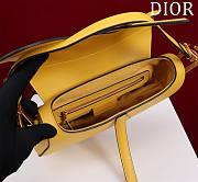 Bagsaaa Dior Saddle Medium Yellow With Strap - 25.5x20x6.5cm  - 3