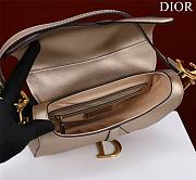 	 Bagsaaa Dior Saddle Medium Bronze With Strap - 25.5x20x6.5cm - 3