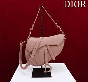 	 Bagsaaa Dior Saddle Medium All Pink With Strap - 25.5x20x6.5cm - 1