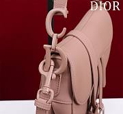 	 Bagsaaa Dior Saddle Medium All Pink With Strap - 25.5x20x6.5cm - 4