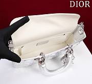 Bagsaaa Dior Lady D - Joy Diamond Silver Bag - 26x13.5x5cm - 5