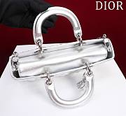 Bagsaaa Dior Lady D - Joy Diamond Silver Bag - 26x13.5x5cm - 4