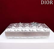 Bagsaaa Dior Lady D - Joy Diamond Silver Bag - 26x13.5x5cm - 2