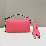 	 Bagsaaa Fendi Baguette Pink Selleria bag with oversize topstitching - 28x6.5x15cm - 4