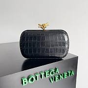 Bagsaa Bottega Veneta Knot Crocodile Black - 20x12x5.5cm - 1