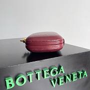 	 Bagsaa Bottega Veneta Knot Crocodile Burgundy - 20x12x5.5cm - 5