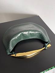 	 Bagsaaa Bottega Veneta Sardine Green Crocodile top handle bag - 36x24x3cm - 5