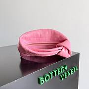 	 Bagsaaa Bottega Veneta Small Jodie Crocodile Pink Bag - 23x15x5cm - 4