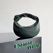 	 Bagsaaa Bottega Veneta Small Jodie Crocodile Dark Green Bag - 23x15x5cm - 1