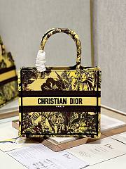 Bagsaaa Dior Small Book Tote Celestial Yellow Multicolor Toile de Jouy Voyage Embroidery - 1