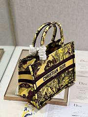 Bagsaaa Dior Small Book Tote Celestial Yellow Multicolor Toile de Jouy Voyage Embroidery - 4