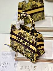 Bagsaaa Dior Small Book Tote Celestial Yellow Multicolor Toile de Jouy Voyage Embroidery - 2