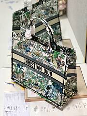 Bagsaaa Dior Large Book Tote Maria Grazia Chiuri Green - 42x35x18.5cm - 2