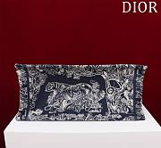Bagsaaa Dior Medium Book Tote Ecru and Dark Blue Toile de Jouy Embroidery - 4