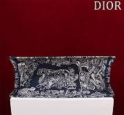 Bagsaaa Dior Large Book Tote Ecru and Dark Blue Toile de Jouy Embroidery - 6
