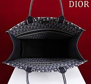 	 Bagsaaa Dior Large Dior Book Tote Blue Dior Oblique Embroidery and Calfskin - 4