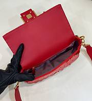 Bagsaaa Fendi Baguette Red sequin and leather bag - 27x15x6cm - 2