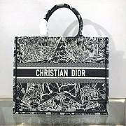 Bagsaaa Dior Large Book Tote Star Embroidery - 42x35x18cm - 1