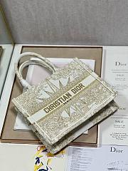 Bagsaaa Dior Small Book Tote Gold Tone Metallic - 26x22x8cm - 3