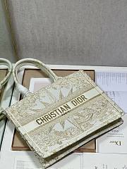 	 Bagsaaa Dior Medium Book Tote Gold Tone Metallic - 35cm - 3