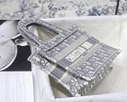 Bagsaaa Dior Mini Book Tote Grey Oblique - 22.5 x 24 x 8 - 4