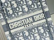 	 Bagsaaa Dior Phone Book Tote Oblique Grey Canvas Embroidery - 13.5*5*18cm - 2