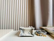 Bagsaaa Dior Phone Book Tote Grey Toile de Jouy Embroidery - 13.5*5*18cm - 5