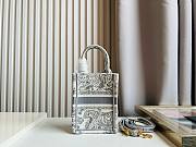 Bagsaaa Dior Phone Book Tote Grey Toile de Jouy Embroidery - 13.5*5*18cm - 4