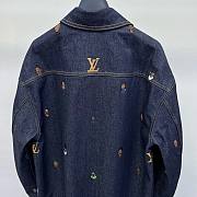 Bagsaaa Louis Vuitton Embroidered Denim Overshirt - 6