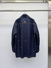 Bagsaaa Louis Vuitton Embroidered Denim Overshirt - 4