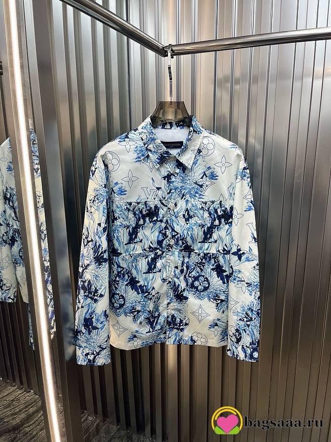 Bagsaaa Louis Vuitton Blue Shirt - 1