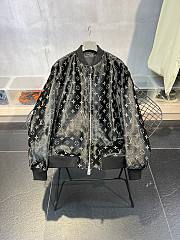 Bagsaaa Louis Vuitton Leather Black Monogram Jacket - 1