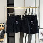 Bagsaaa Louis Vuitton Black Denim Set (Shirt+Short) - 3